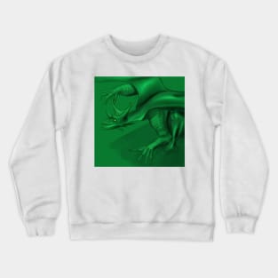 beast green natura kaiju dragon ecopop Crewneck Sweatshirt